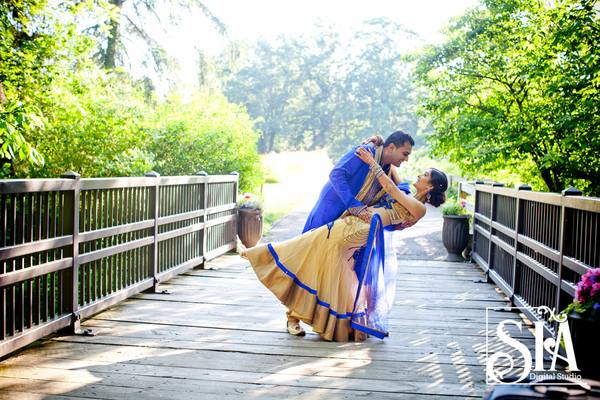 This Wedding Couple Breaking the Monotony with the Color Blue !