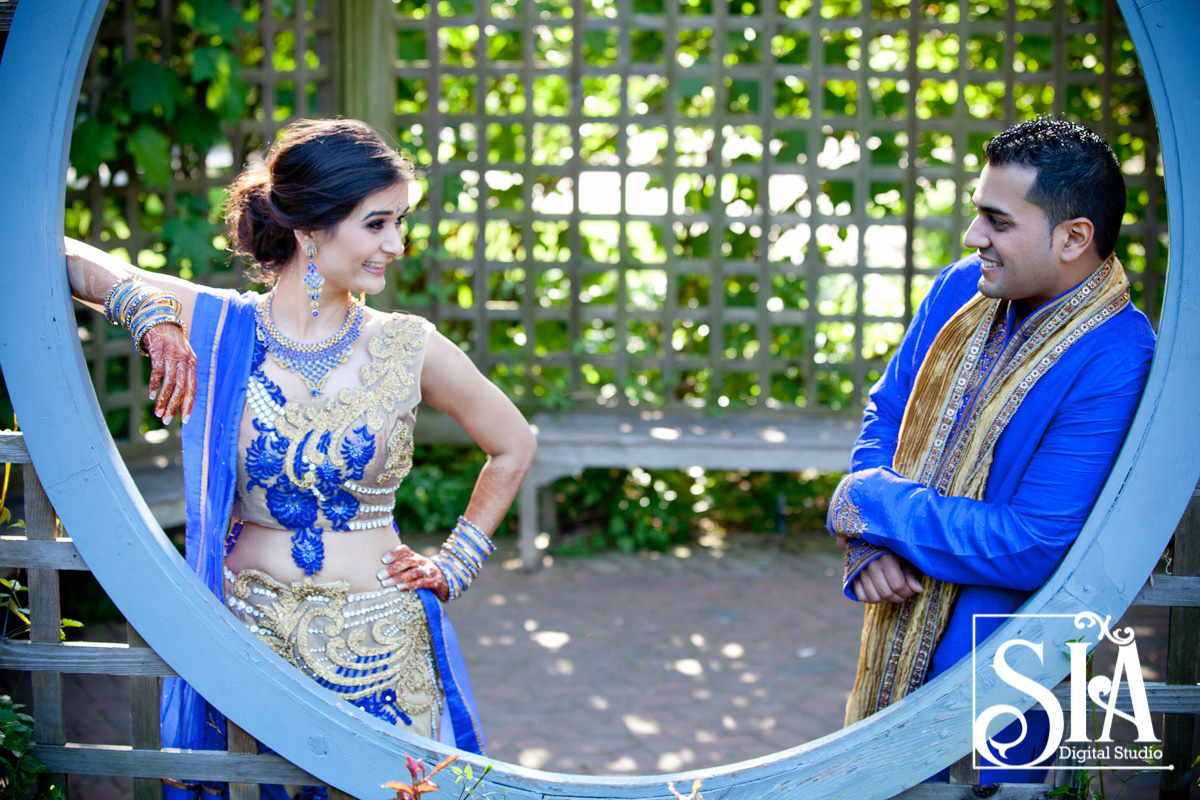 This Wedding Couple Breaking the Monotony with the Color Blue !