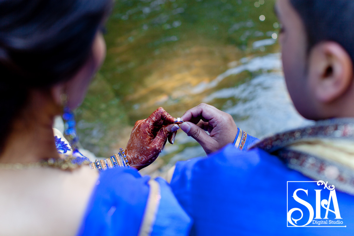 This Wedding Couple Breaking the Monotony with the Color Blue !