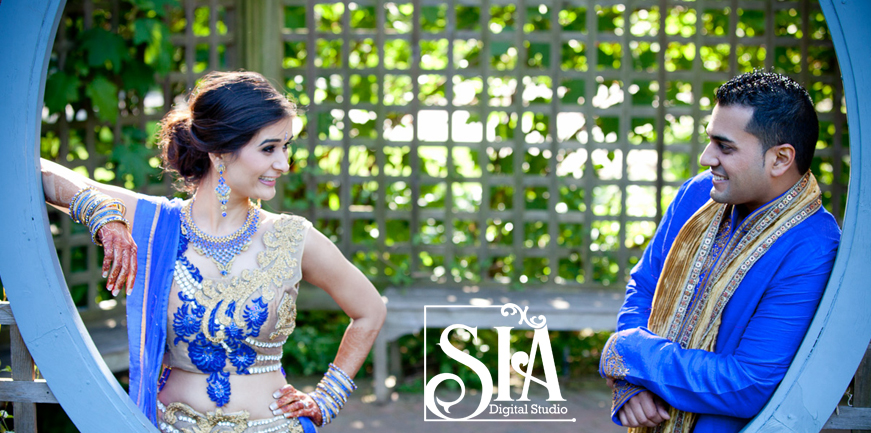 This Wedding Couple Breaking the Monotony with the Color Blue !