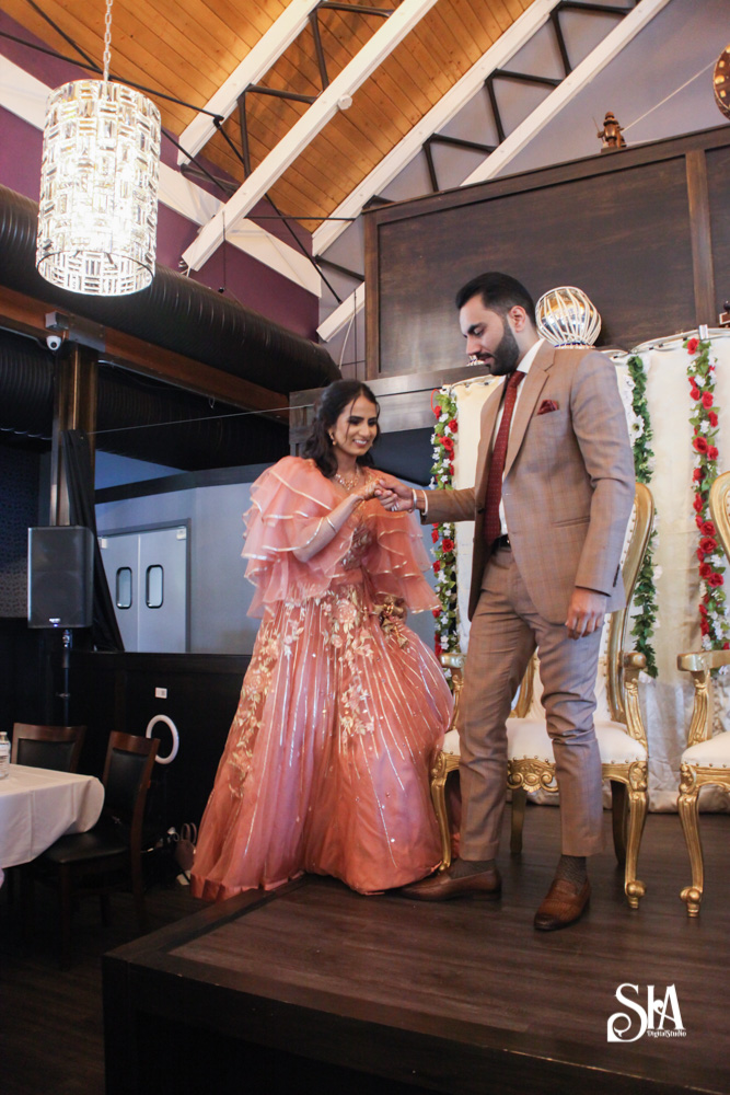 NAVNEET & ANGAD | PUNJABI COUPLE’s RING CEREMONY IN OHIO, USA