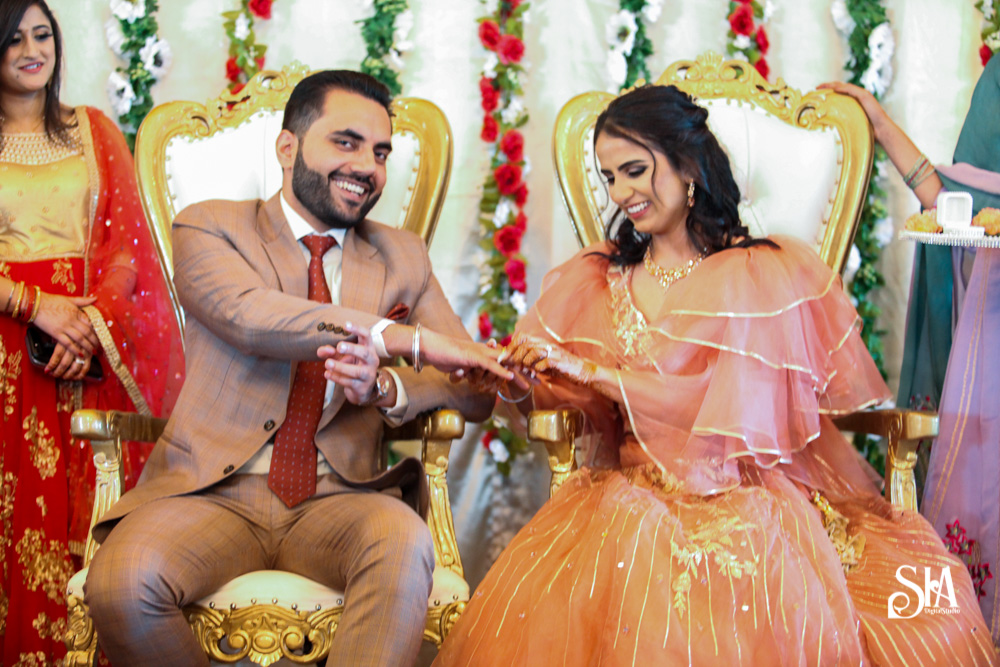 NAVNEET & ANGAD | PUNJABI COUPLE’s RING CEREMONY IN OHIO, USA